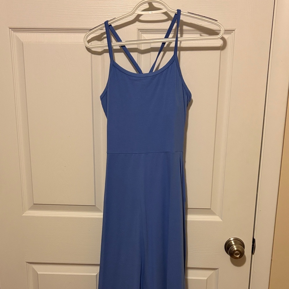 Pact Blue Strappy Dress - Size Small